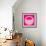 Letter O Pink-NaxArt-Framed Art Print displayed on a wall