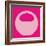 Letter O Pink-NaxArt-Framed Art Print