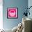 Letter O Pink-NaxArt-Framed Art Print displayed on a wall