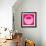 Letter O Pink-NaxArt-Framed Art Print displayed on a wall