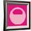 Letter O Pink-NaxArt-Framed Art Print