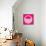 Letter O Pink-NaxArt-Mounted Art Print displayed on a wall