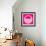 Letter O Pink-NaxArt-Framed Art Print displayed on a wall