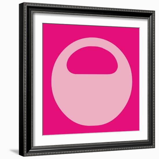 Letter O Pink-NaxArt-Framed Art Print