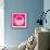 Letter O Pink-NaxArt-Framed Premium Giclee Print displayed on a wall