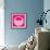 Letter O Pink-NaxArt-Framed Premium Giclee Print displayed on a wall