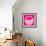 Letter O Pink-NaxArt-Framed Premium Giclee Print displayed on a wall