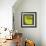 Letter P Green-NaxArt-Framed Art Print displayed on a wall