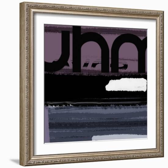 Letter Purple-NaxArt-Framed Art Print