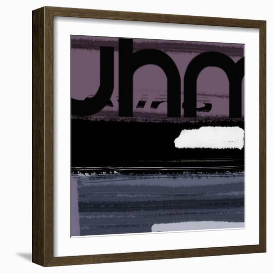 Letter Purple-NaxArt-Framed Art Print