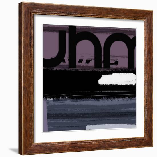 Letter Purple-NaxArt-Framed Art Print