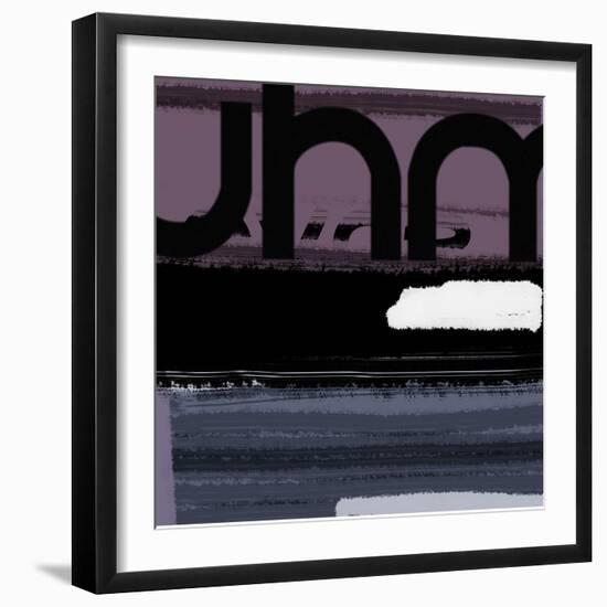 Letter Purple-NaxArt-Framed Art Print