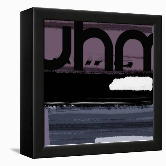 Letter Purple-NaxArt-Framed Stretched Canvas
