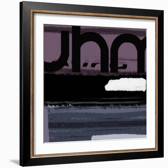 Letter Purple-NaxArt-Framed Premium Giclee Print