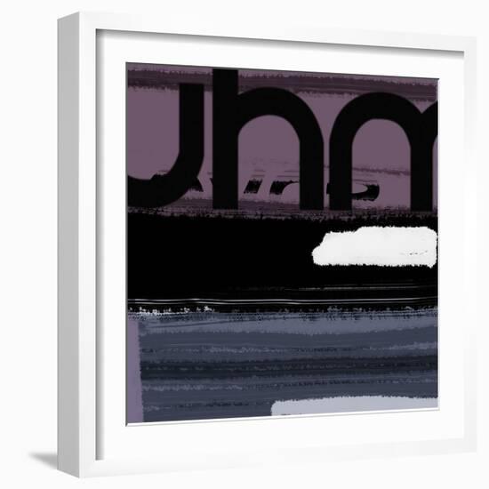 Letter Purple-NaxArt-Framed Premium Giclee Print