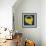 Letter Q Yellow-NaxArt-Framed Art Print displayed on a wall