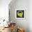 Letter Q Yellow-NaxArt-Framed Art Print displayed on a wall