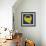 Letter Q Yellow-NaxArt-Framed Art Print displayed on a wall