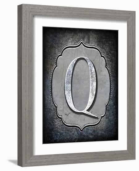 Letter Q-LightBoxJournal-Framed Giclee Print