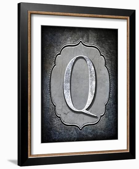 Letter Q-LightBoxJournal-Framed Giclee Print