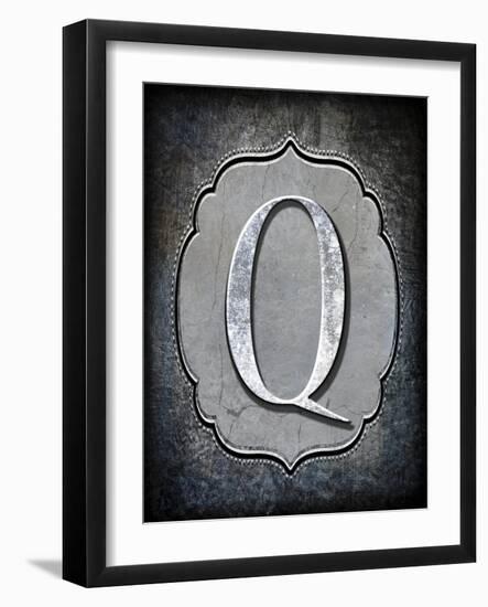 Letter Q-LightBoxJournal-Framed Giclee Print