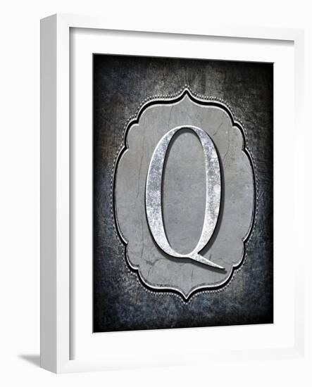 Letter Q-LightBoxJournal-Framed Giclee Print