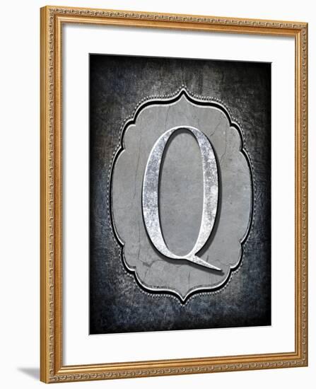 Letter Q-LightBoxJournal-Framed Giclee Print