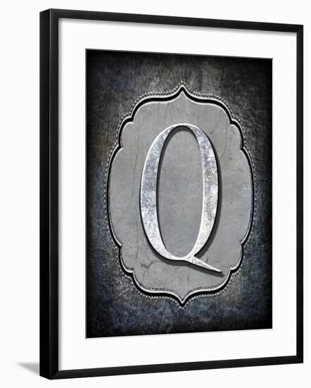 Letter Q-LightBoxJournal-Framed Giclee Print