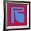 Letter R Blue-NaxArt-Framed Art Print