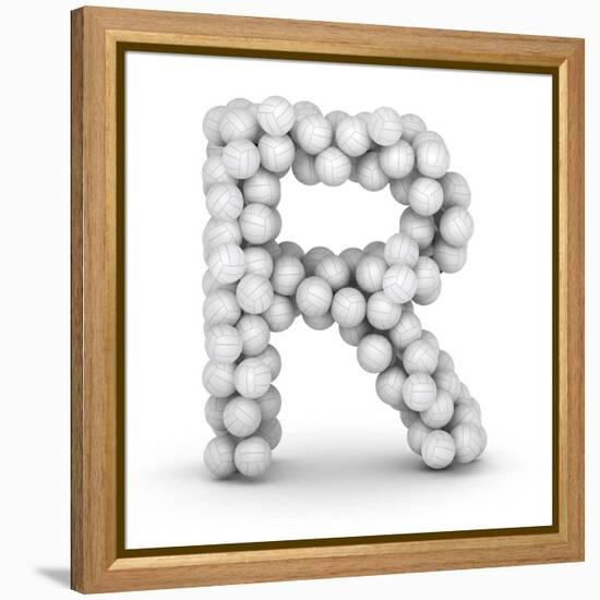 Letter R, From Voleyballs-iunewind-Framed Stretched Canvas