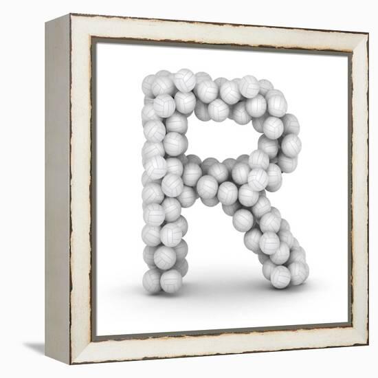 Letter R, From Voleyballs-iunewind-Framed Stretched Canvas