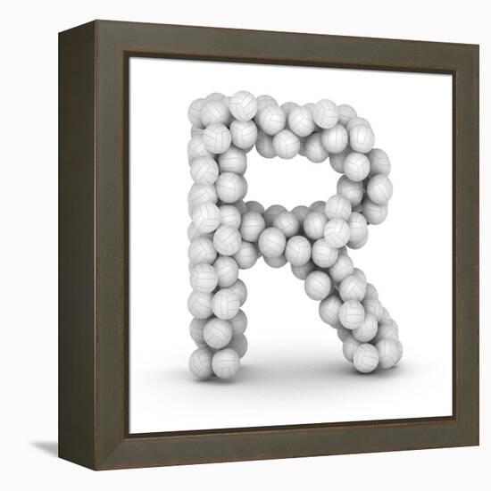 Letter R, From Voleyballs-iunewind-Framed Stretched Canvas