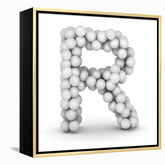 Letter R, From Voleyballs-iunewind-Framed Stretched Canvas