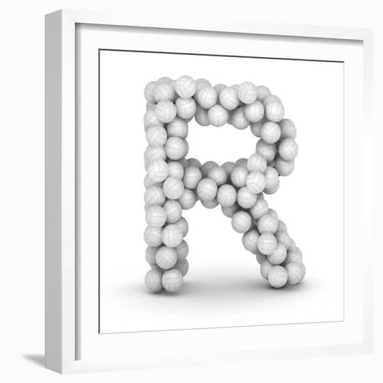 Letter R, From Voleyballs-iunewind-Framed Premium Giclee Print