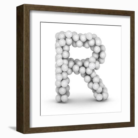 Letter R, From Voleyballs-iunewind-Framed Art Print