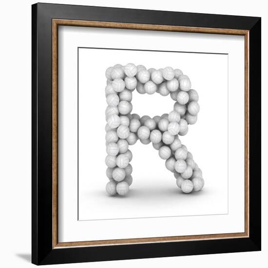 Letter R, From Voleyballs-iunewind-Framed Art Print