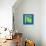 Letter R Green-NaxArt-Premium Giclee Print displayed on a wall