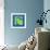 Letter R Green-NaxArt-Framed Premium Giclee Print displayed on a wall