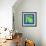 Letter R Green-NaxArt-Framed Premium Giclee Print displayed on a wall