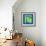 Letter R Green-NaxArt-Framed Art Print displayed on a wall