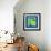 Letter R Green-NaxArt-Framed Art Print displayed on a wall