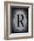 Letter R-LightBoxJournal-Framed Giclee Print