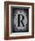 Letter R-LightBoxJournal-Framed Giclee Print