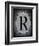 Letter R-LightBoxJournal-Framed Giclee Print