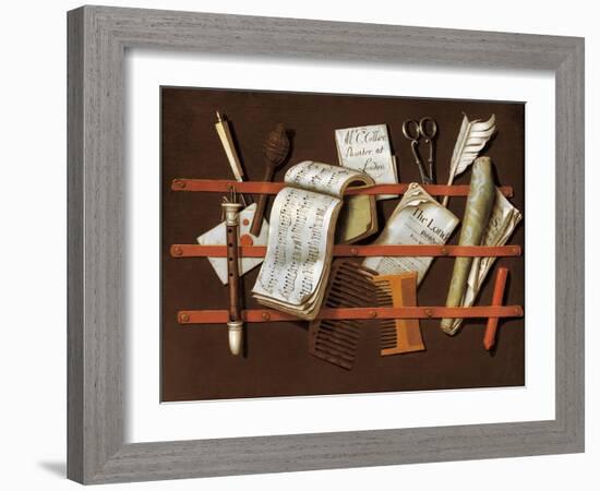 Letter Rack, Ca 1698-Edward Collier-Framed Giclee Print