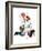 "Letter Sweater" (boy & girl), November 19,1938-Norman Rockwell-Framed Giclee Print