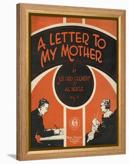 Letter to Mother-null-Framed Stretched Canvas