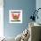 Letter W With Watermelon Cartoon Illustration-Igor Zakowski-Framed Premium Giclee Print displayed on a wall