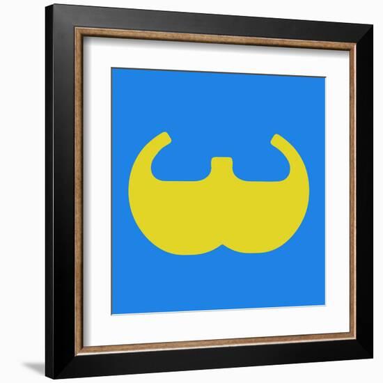 Letter W Yellow-NaxArt-Framed Art Print