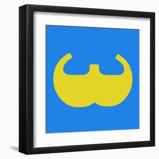 Letter W Yellow-NaxArt-Framed Art Print